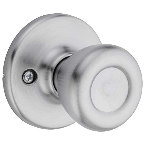 Kwikset Tylo Interior Passage Door Knob  Handle For Closet and Hallway Doors  Non-Locking Doorknob  Satin Chrome - Image 2